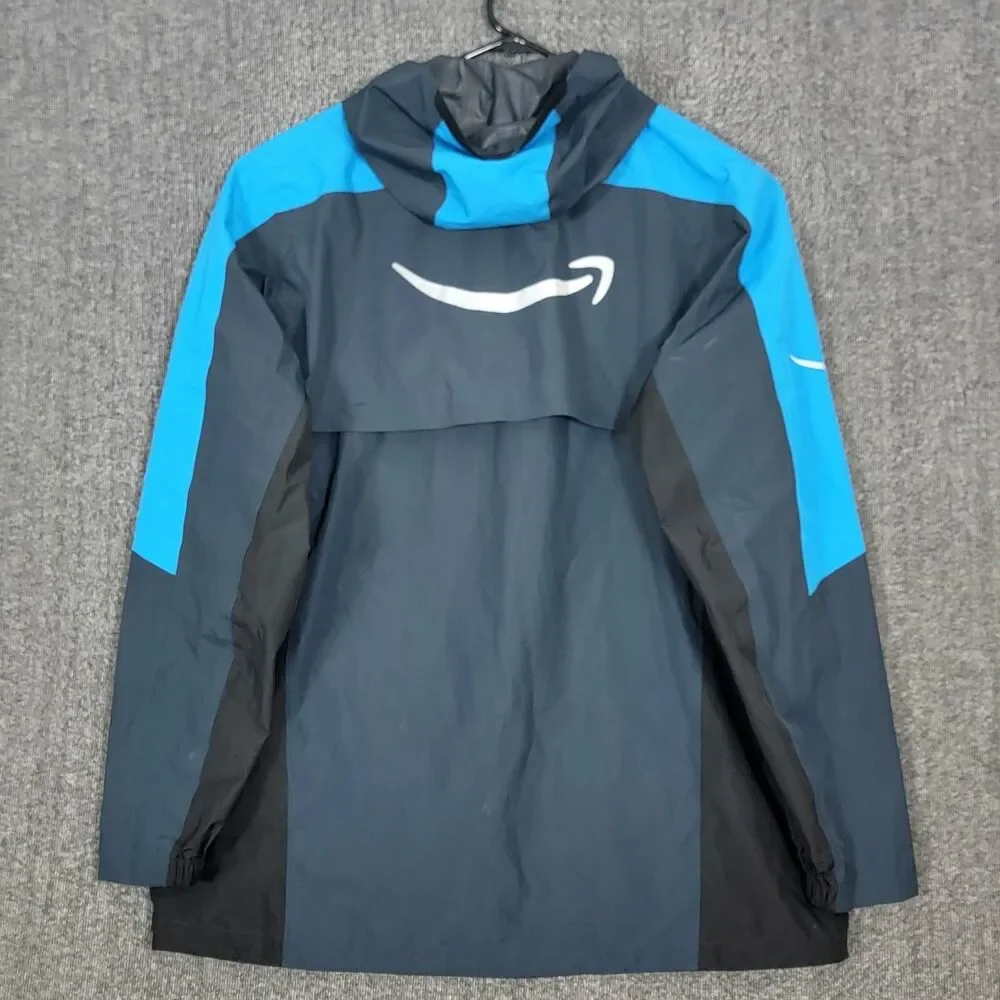 Amazon Tropical Rain Shell Jacket Mens Large Blue Vented Zip Luly Yang Workwear